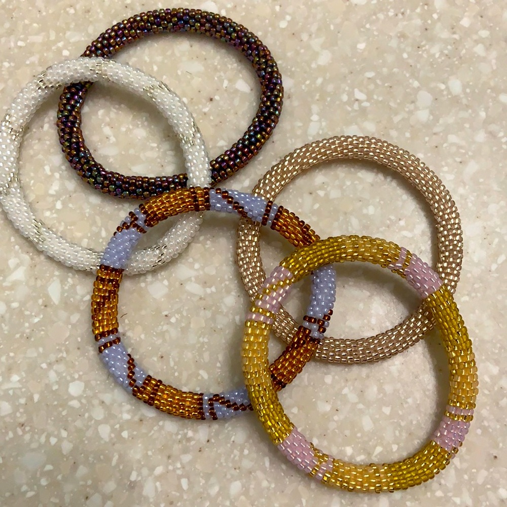FIVE SASHKA bracelets - worn once